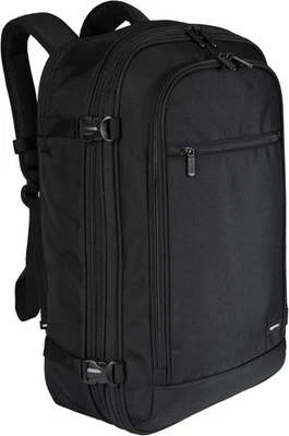 AMAZON BASICS TRAVEL BACKPACK CARRY ON FLIGHT APPROVED LIGHTWEIGHT - BLACK - Image 1 of 2