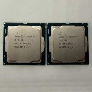 (2) Intel Core i5-7500 (SR335) - 3.4GHz Quad Core 6MB Cache Socket LGA 1151 CPU - Picture 1 of 2