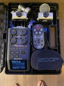 Zoom H6 Handy Digital Recorder with Microphones, Remote, SD Card, and Case - Picture 1 of 11
