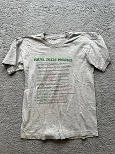 Vintage 90s Useful Irish Sprüche Herren T-Shirt Size Small - Bild 1 von 5
