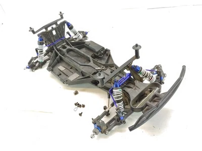 Traxxas Slash 2wd LCG 1/10 Short Course Truck Roller Slider Chassis UPGRADED Use - Image 1 of 4