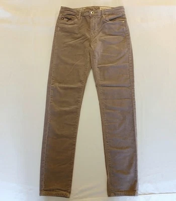 Pantalones de mezclilla Adriano Goldschmied para mujer 25R gris marrón The Stevie ajustados tobillo recto   Foto 1 de 4