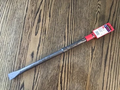 NEW Bosch R-Tec Flat Chisel Tool Round Hex/Spline Hammer Steel 1"x 16" HS1903 - Image 1 of 4