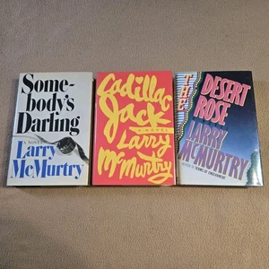 3 Early Larry McMurtry 1st Editions, Somebody's Darling, Cadillac Jack, Desert - Imagen 1 de 18