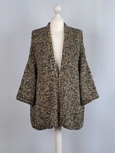BRUNELLO CUCINELLI Cardigan oversize con paillettes. - Foto 1 di 20
