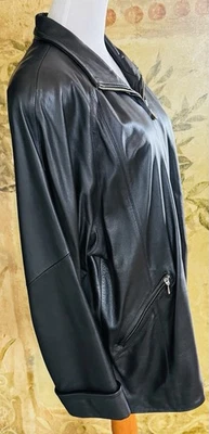 Lambskin Leather Womens Jacket Valerie Stevens Plus Size M New Zealand - Image 1 of 4