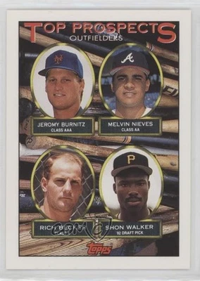 1993 Topps Inaugural Florida Marlins Jeromy Burnitz Melvin Nieves #658 Rookie RC - Image 1 of 2