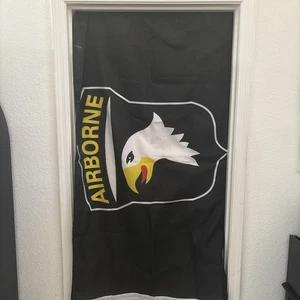 AIRBORNE 3x5' FLAG  IN Or OUTDOOR Polyester Material BRASS GROMMETS - Picture 1 of 4