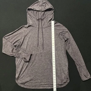 Athleta Damen Hoodie Sweatshirt XL Flieder Lila Activewear mit Daumenlöchern - Bild 1 von 5