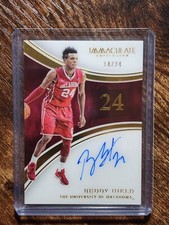 Buddy Hield 2016-2017 Immaculate Collegiate NUMBERS Autograph /24 SSP PACERS