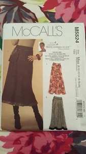 Nancy Zieman McCalls Pattern M5524 Misses Skirt Sizes 8 10 12 14 16 18 20 UNCUT - Picture 1 of 2