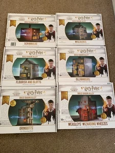 Harry Potter Hero Collector ,Build Diagon Alley 6 Wooden Building Packs New DIY - Picture 1 of 14