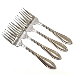Lotto 4 forchette insalata vintage Wallace Kresson acciaio inox 18/10 posate lucide - Foto 1 di 8