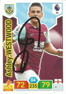 ASHLEY WESTWOOD SIGNED BURNLEY 2019/2020 ADRENALYN XL #85 TRADING CARD+COA - Picture 1 of 1