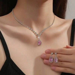 Pearl Necklace Choker Chain Beads Jewellery - Picture 1 of 19