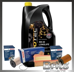 SERVICE KIT for VW CADDY 2K 1.6 TDI BOSCH OIL AIR FUEL FILTERS + OIL 2010-2015 - Picture 1 of 8