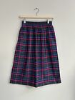 Ll Bean Vintage Colorful Plaid Skirt With Pockets
