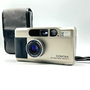 Contax T2 Titan Silver analoge Kompaktkamera 35 mm Point & Shoot aus Japan - Bild 1 von 8