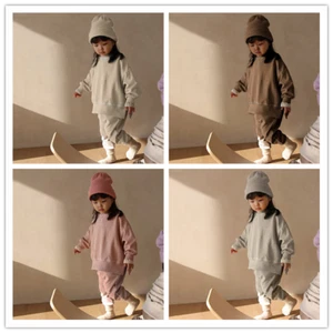 2PCS Toddler Baby Girl Casual Outfits Loose tops + Pants Sports Clothes Set - Picture 1 of 16