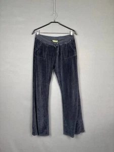 Juicy Couture Damen Hose Größe L schwarz Baumwolle Kordelzug weites Bein Taschen - Bild 1 von 6