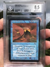 ALPHA VOLCANIC ERUPTION, 1993 MTG, RARE, BGS 8.5, GRADED "NEAR MINT"!