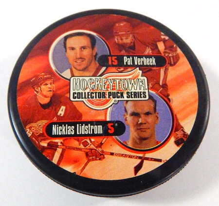 1999-2000 Hockeytown Collector Puck Series Pat Verbeek/Nicklas Lidstrom Cover