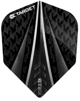 Dart 3, 6 o. 9 Stück Target Vision Ultra Black 3 Fin Flights No.6 - Schwarz