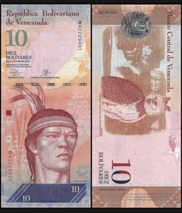 VENEZUELA 10 Bolívares Fuerte, 2013, P-90, UNC Moneda Mundial - Imagen 1 de 1
