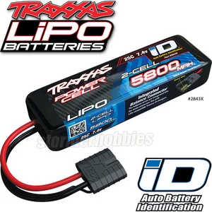 Traxxas 2843x Power Cell ID LiPo Battery 5800mah 7.4V 25C 2S 1/10 2WD Slash - Picture 1 of 6
