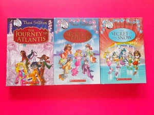 THEA STILTON THE JOURNEY TO ATLANTIS & THE SECRET OF FAIRIES & SNOW - GERONIMO - Picture 1 of 4