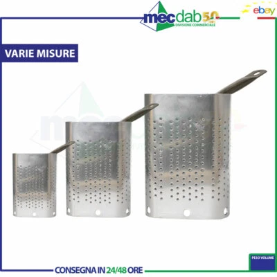 Colapasta a Spicchio Alto In Alluminio Con Manico In Acciaio Varie Dimensioni - Immagine 1 di 4