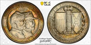 1936 GETTYSBURG COMMEMORATIVE HALF PCGS MS 66 ABSOLUTELY BEAUTIFUL WITH OIL ON - Picture 1 of 8