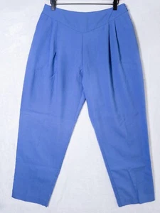 Vintage Hampton East Women’s Pants Trousers Violet Size 16 Side Button NEW - Picture 1 of 9
