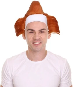 Men's PennyWise The Dancing Clown Orange Bald Cap Wig HM-1392 - Picture 1 of 8