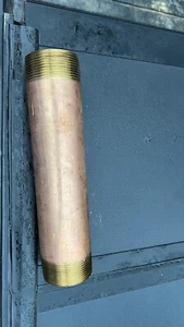 Brass Nipple Pipe 12” Long 2&1/2” Diameter.  Brand New - Picture 1 of 1