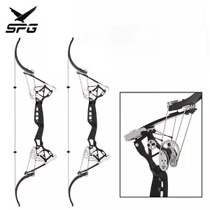 40-60lbs Compound Recurve Bow Let-off 55% 65% 80% Adjustable Competitive Hunting - Picture 1 of 8