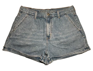 Pantaloncini di jeans American Eagle con polsini plissettati davanti leggeri per mamma - 8 - Foto 1 di 5