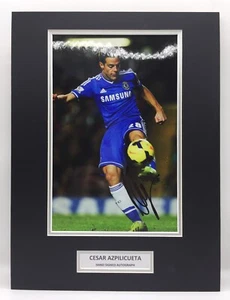 RARE Cesar Azpilicueta Chelsea Signed Photo Display + COA AUTOGRAPH - Picture 1 of 3