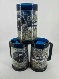 Lot of 3 Seattle Seahawks Freezer Mugs/Cups - Picture 1 of 4
