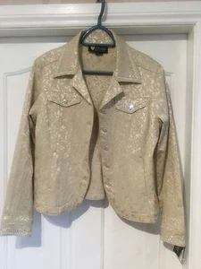 Christine Alexander Jacket With Swarovski Stones Size 10/12 Med - Picture 1 of 8