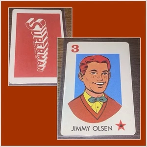 VINTAGE 1966 IDEAL SUPERMAN ๐ฅ JIMMY OLSEN CARD GAME PLAYING CARD ROOKIE RARE - Picture 1 of 3