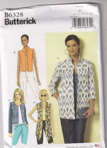 6328 BUTTERICK - JACKE & WESTE - Gr. 8/10/12/14/16 - Bild 1 von 2