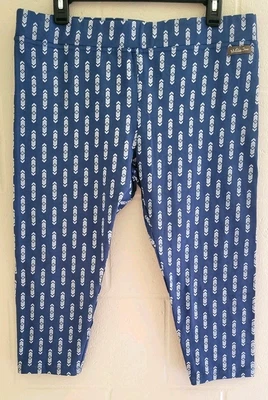 Matilda Jane Brilliant Daydream Leggings Womens Size L Pull On Blue Capri Crop - Image 1 of 4