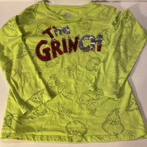 The Grinch Dr. Seuss Long Sleeve Shirt Size 10-12 Kids Clothes - Picture 1 of 7