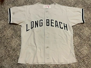 70s W.A GOODMAN & SONS Baseball Game Worn Jersey #4 Long Beach State Dirtbags 40 - Picture 1 of 7