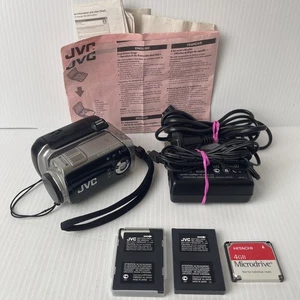 JVC GZ-MC200 4GB 10x Optical Zoom Camcorder 2MP Charger + Batts Rare Working. - Picture 1 of 24