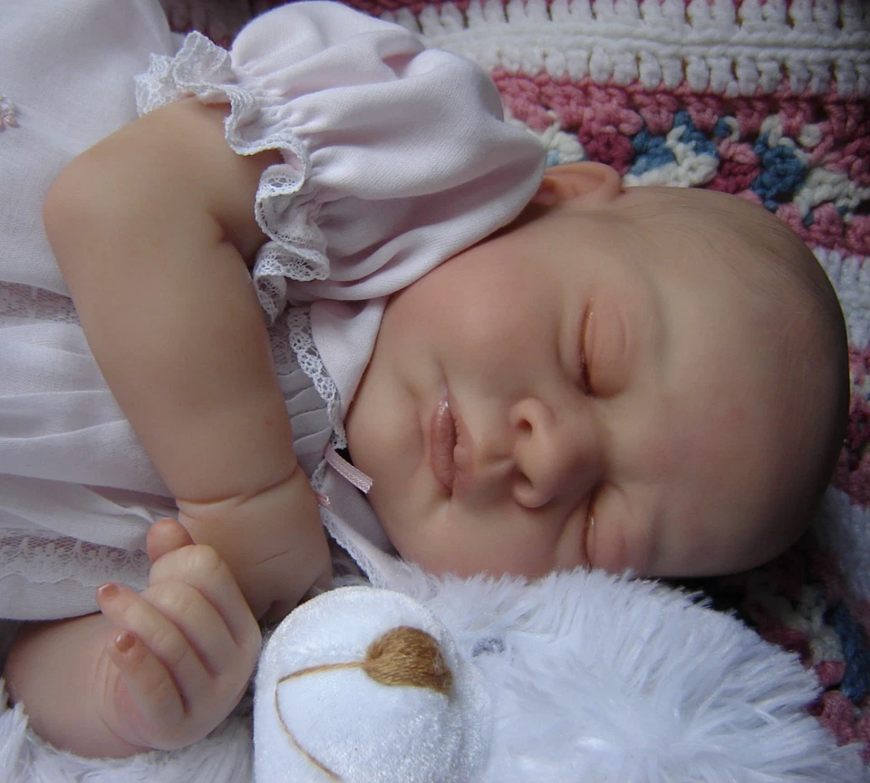 REBORN GENA por MICHELLE FAGAN; RENACIDO por STACEY HASKINS; 21" y 6 libras; DORMIR Foto 1 de 4