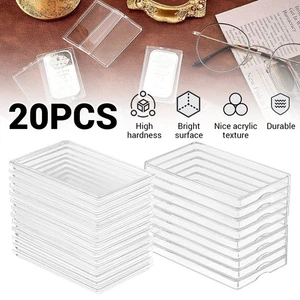 20 Stck. für 1 Unze Gold Silber Barren Rechteckig Acryl Aufbewahrung Halter Kapsel Etui Box - Bild 1 von 12