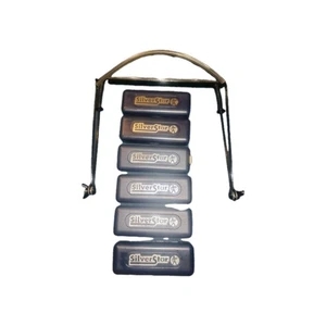 Hohner International - 6 Silver Star Harmonicas - Keys A Bb C D E&G - Cased VGC - Picture 1 of 8