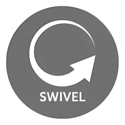 Silla Club Giratoria Maklaine Transitional Vintage Azul Marino Cuero Todo Italiano Foto 1 de 4